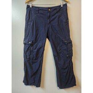 Lauren Ralph Lauren Cargo Pants Womens 8 Blue Y2K *stains pictured*
